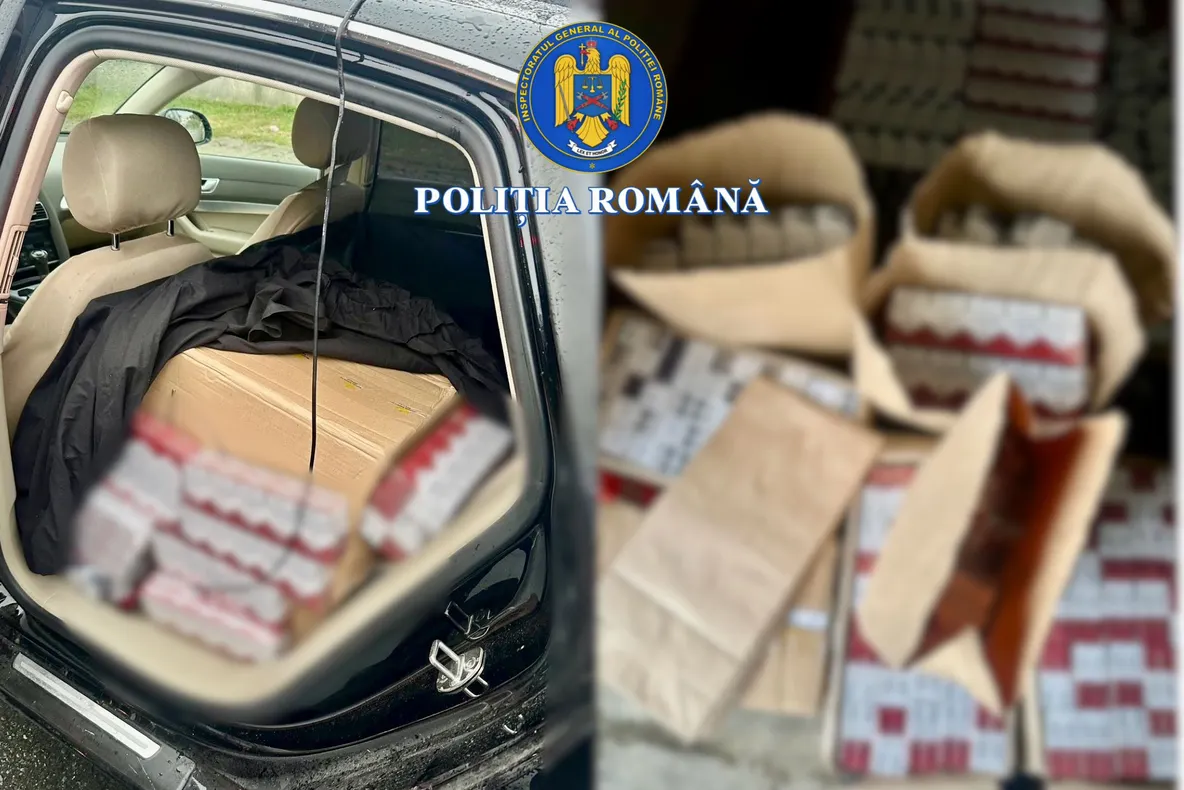 PRINS PE E85 CU MAȘINA PLINĂ DE ȚIGARETE DE CONTRABANDĂ - BĂRBAT ARESTAT PENTRU 30 DE ZILE