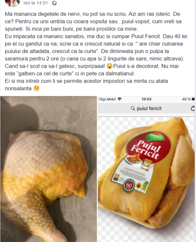 „Puiul fericit” și „Puiul fermierului”, verificați la origini de veterinari și Protecția Consumatorilor