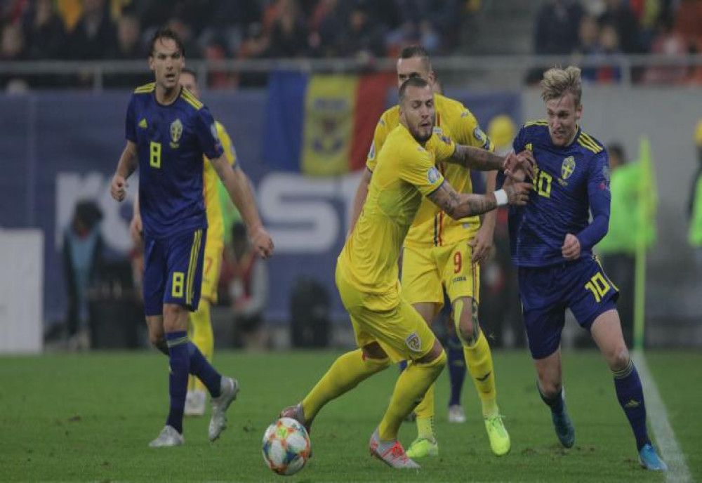  România a ratat calificarea din preliminarii la EURO 2020, după înfrângerea cu Suedia, scor 0-2. O speranță la baraj 