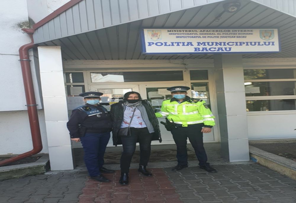 FEMEIA FUGITĂ DE SUB ESCORTĂ A FOST PRINSĂ DE POLIȚIȘTII BĂCĂUANI