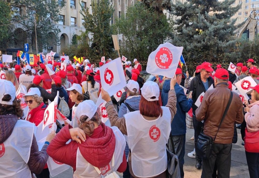 SANITAS, în stradă: „Protestăm până când ne majorează salariile cu 20%” - Negocieri eșuate la Guvern