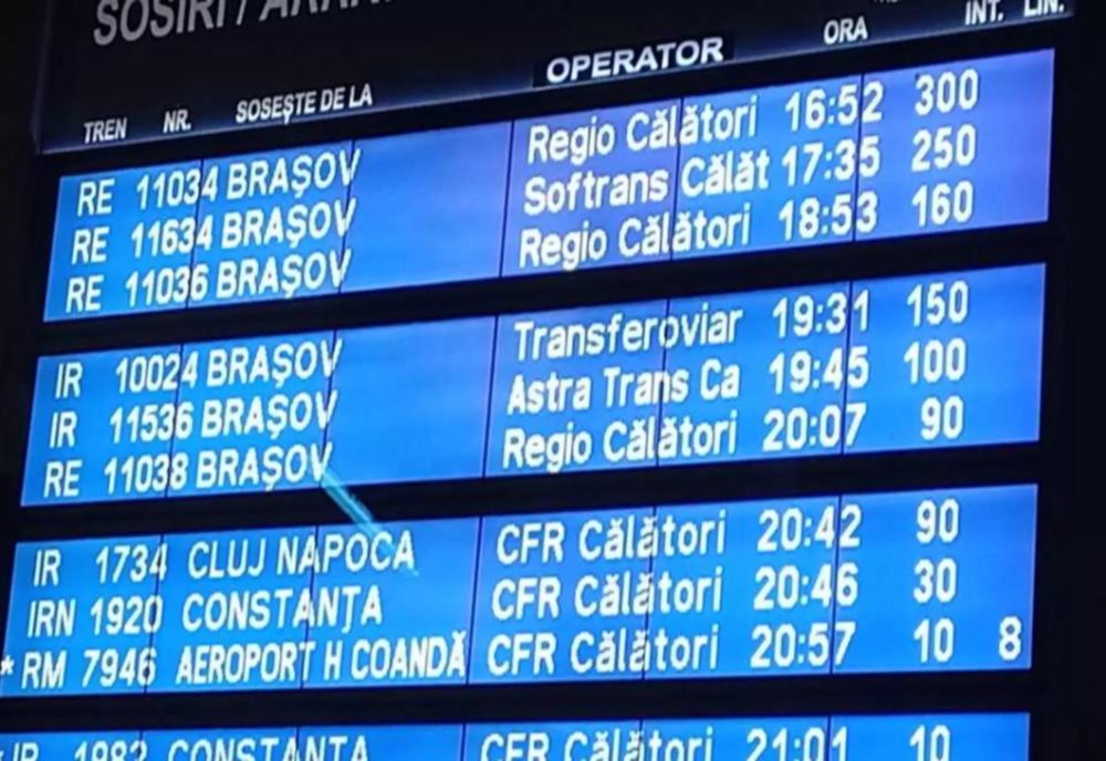 FURTUNILE DIN PRAHOVA AU PARALIZAT TRAFICUL FEROVIAR. ÎNTÂRZIERI DE SUTE DE MINUTE ÎN GARA DE NORD