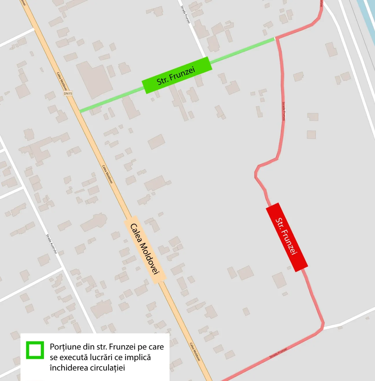 Plan ocolire Str Frunzei