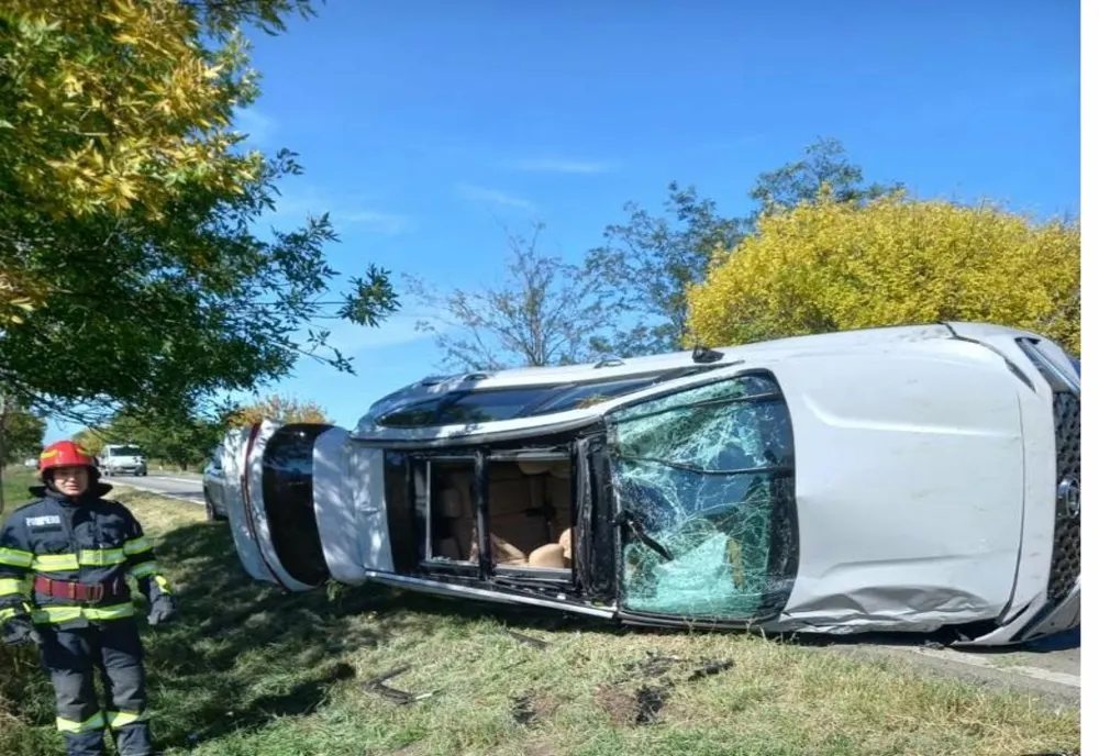 Accident rutier la intrarea în Bacău