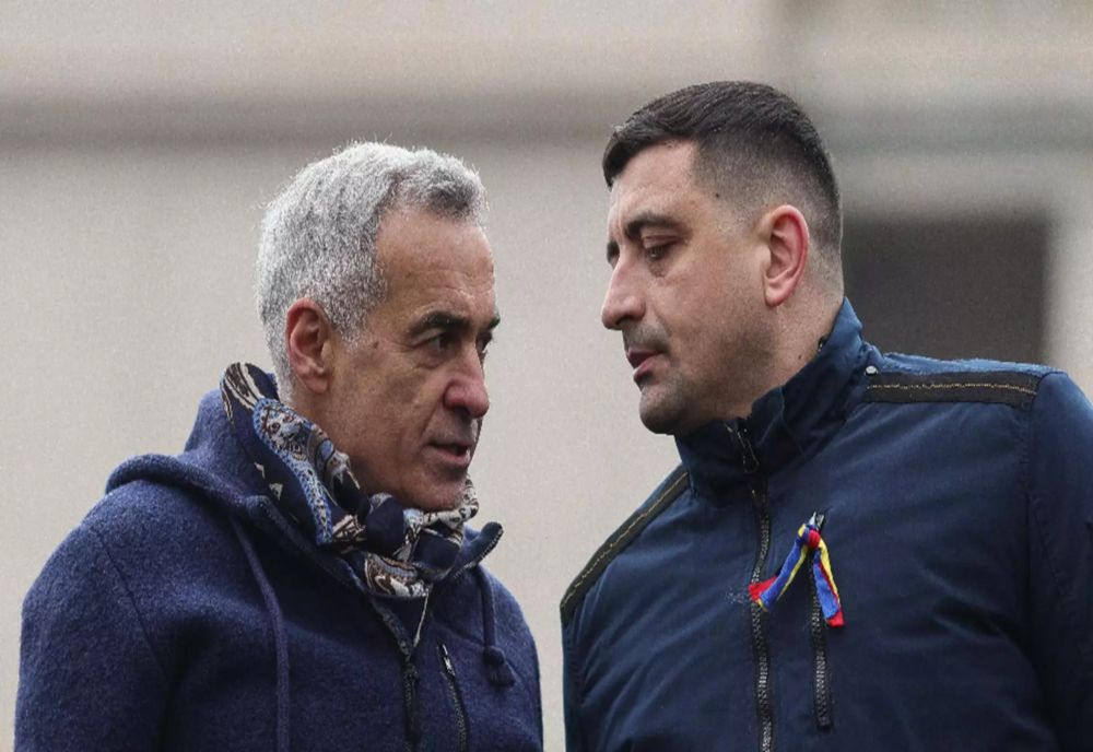 CĂLIN GEORGESCU ȘI GEORGE SIMION AU PARTICIPAT ÎMPREUNĂ LA SLUJBA DE ÎNVIERE