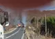 Mașină în flăcări la urcarea pe Măgura