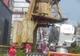 FOTO/VIDEO:Salvare la înălțime în Bacău. O piesă metalică i-a retezat palma și i-a sfărâmat piciorul macaragiului, la 30 de metri înălțime