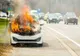 Conducea cu permisul suspendat și sub influența alcoolului! A fost depistat după ce i-a luat foc motorul