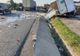 FOTO:Accident la Răcăciuni. Un camion s-a izbit de un TIR și a intrat într-un gard