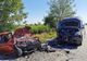 Microbuz cu pasageri implicat într-un accident rutier la ieșirea din Bacău (FOTO/ VIDEO)